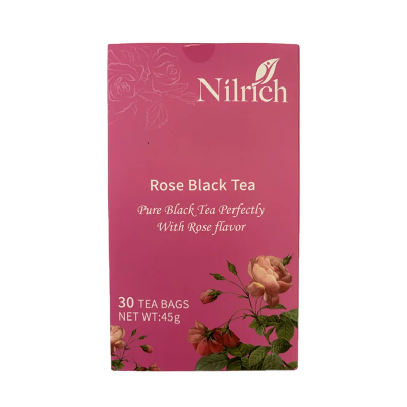NILRICH чёрный чай с розой 30 пак